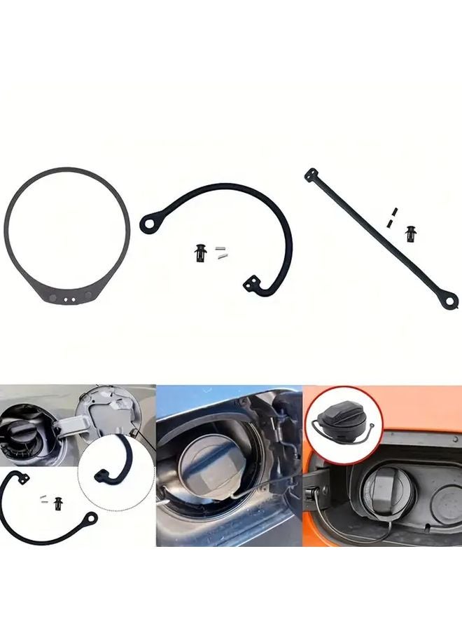 Type A Fuel Cap Retainer Reinforced Rope Ring For VW Touareg Golf Skoda Seat - Image 1